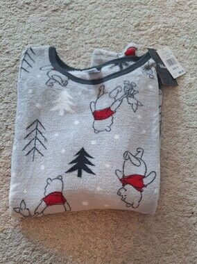 Disney Grey and Black Winnie the Pooh Pajama Top